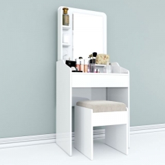 Bàn Trang Điểm Mini Gỗ Cao Su Kèm Gương