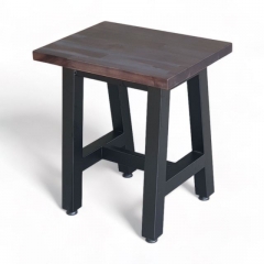 Ghế đôn chữ nhật 40x30cm gỗ tràm chân sắt chữ A 